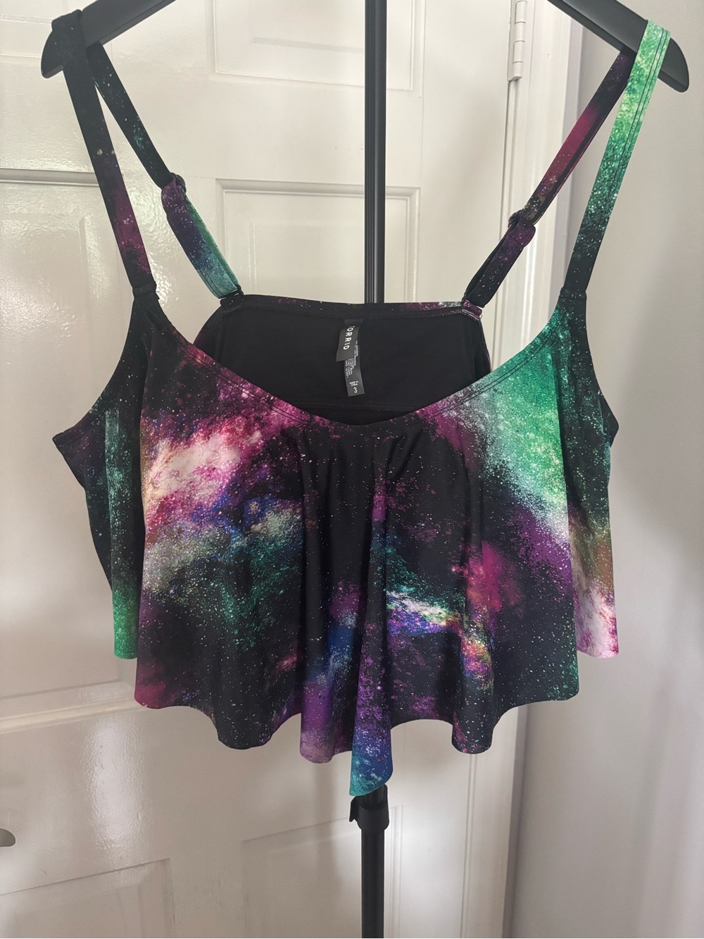 Like New Torrid Black Galaxy Bikini Top Swimwear Size 3XL - Picture 3 of 8